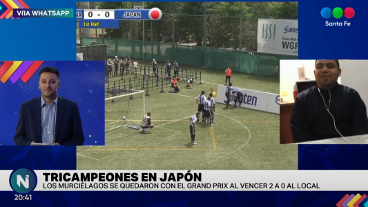 Los Murciélagos salieron campeones y el goleador charló con Telefe Santa Fe