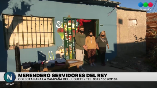 El merendero Servidores del Rey solicita donaciones para el Día del Niño