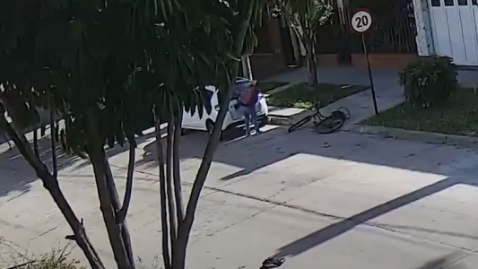 Video: así actúan los "robapatentes" en barrio 7 Jefes a plena luz del día