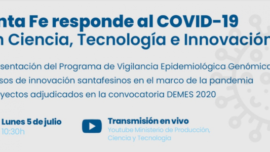 Santa Fe presenta hoy el Programa de Vigilancia Epidemiológica Genómica