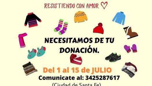 El frío no pasó: una ONG de la ciudad inició una colecta de abrigos, calzado y frazadas