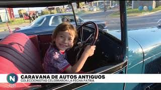 Se realizó una caravana de autos clásicos y antiguos