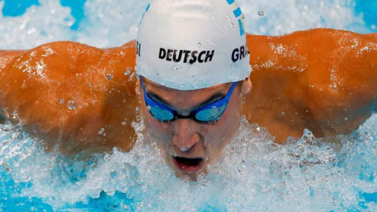 Santiago Grassi estuvo muy cerca de meterse en las semifinales de los 100 metros mariposa