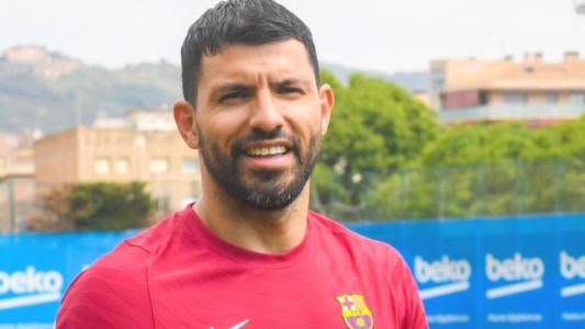 Agüero tuvo su primer día en el Barcelona: "Estoy muy contento de empezar a entrenar”