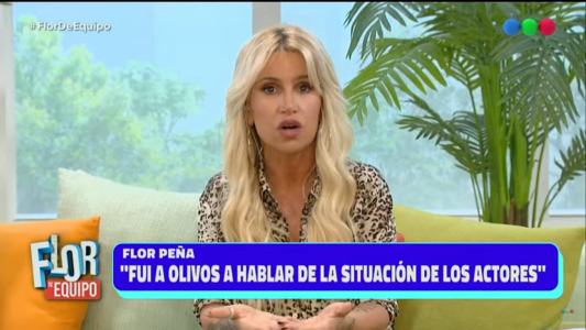 El descargo de Florencia Peña: "Fui a Olivos a hablar de la situación de los actores"