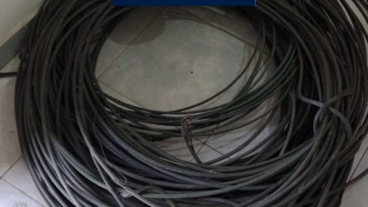 Recuperaron cables robados valuados en 100 mil pesos