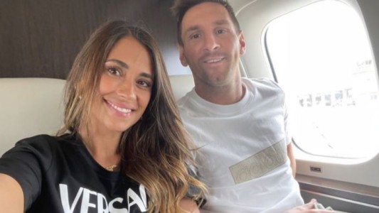 El posteo de Antonela para Messi en el viaje hacia París: "Hacia una nueva aventura juntos"