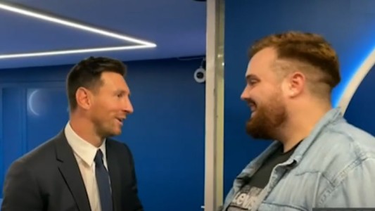 Ibai le hizo la primera entrevista de Messi como jugador del PSG