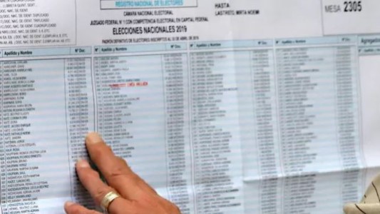 Está disponible el padrón definitivo para las elecciones: cómo consultar dónde votar