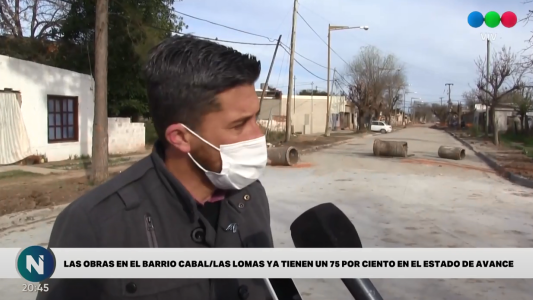 La obra de los barrios Las Lomas y Cabal "tiene estipulada finalizar en octubre"