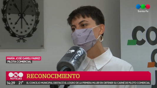 Conocé la historia de la primera pilota santafesina