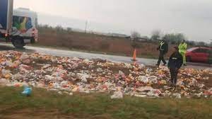 Se cayeron cientos de latas de cerveza en la Autopista Santa Fe-Rosario