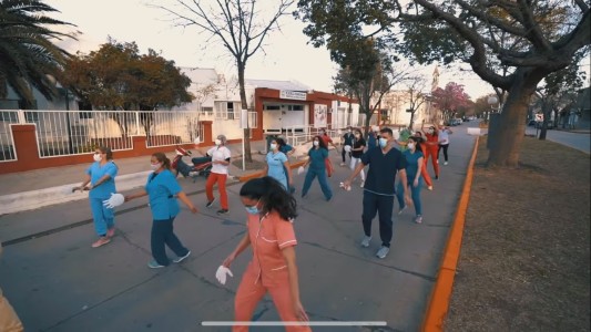En el Hospital de Sunchales no tuvieron casos de Covid y lo festejaron con un Challenge