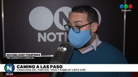 Como cierre de campaña, la lista VOS de Vida y Familia, realizó una caravana en la ciudad