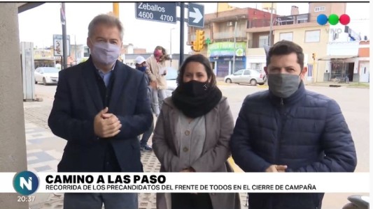 La lista Celeste y Blanca del Frente de Todos cerró su campaña visitando tres localidades de La Capital