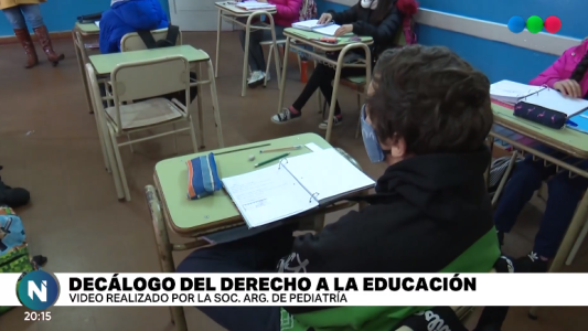 Educación en pandemia: "es un derecho esencial para los chicos"