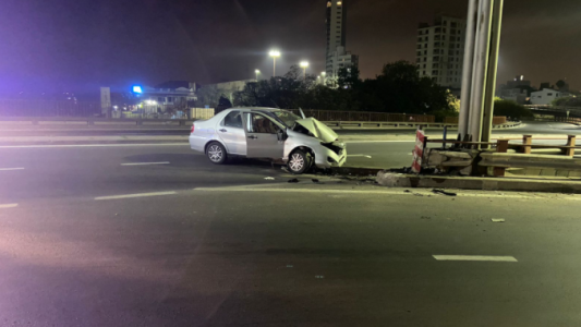Tras el accidente liberan el tránsito en el Viaducto Oroño