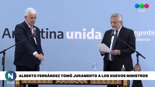 Fernández tomó juramento a los nuevos ministros: “La solución del problema de los argentinos está en que estemos más unidos que nunca”