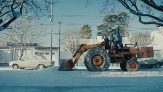 Por la filmación de una película, hubo "nieve" en una población cordobesa
