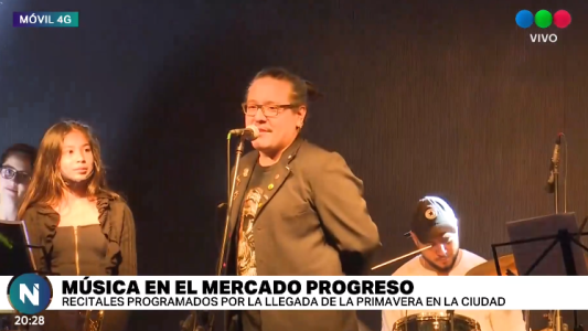 Llegó la primavera con música al Mercado Progreso