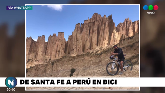 De Santa Fe a Perú en bici: "es duro pero la recompensa es muy linda"