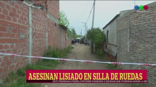 Rosario: acribillaron a un joven en silla de ruedas con 70 disparos de ametralladora