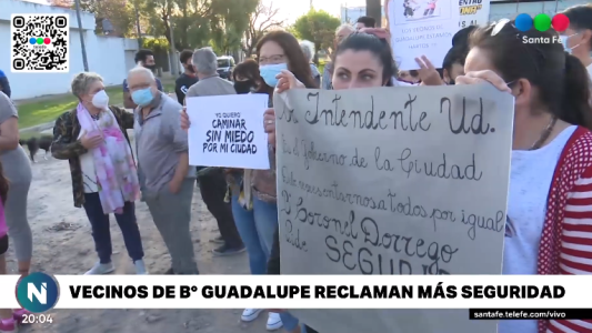 Barrio Guadalupe: "estamos hartos de la inseguridad, queremos políticas que permitan superar este problema"