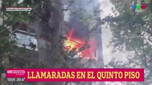 Rosario: Se incendió un departamento en pleno centro