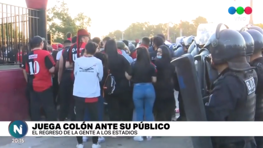 Volvió la hinchada al estadio sabalero:  "muy felices y alborotados"