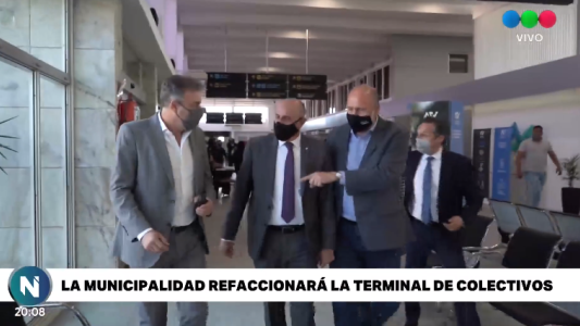 Acuerdos con Nación: refaccionarán la terminal de colectivos y se estudiará un posible tren urbano con Santo Tomé
