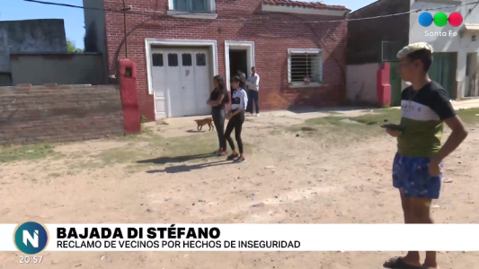 Vecinos de Bajada Di Stéfano reclaman por reiterados hechos de inseguridad