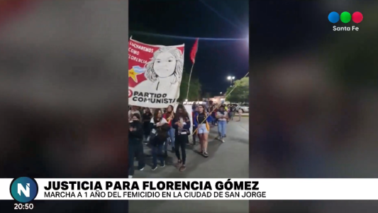 Marcharon para pedir justicia, a un año del femicidio de Florencia Gómez