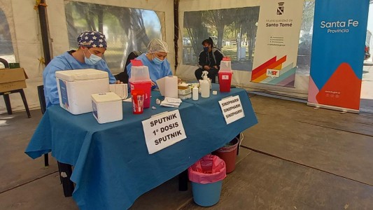 Comenzó la vacunación libre en Santo Tomé, aunque con escasa asistencia