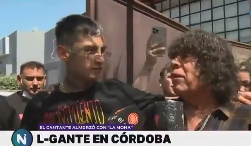 Se encontraron La Mona y L-Gante: ¿Graban un tema juntos?