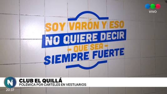 Polémica en el Club Quillá por una campaña "estamos tratando que el machismo se termine"