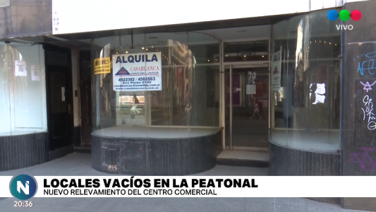 Hay más de 1300 locales comerciales desocupados en la ciudad