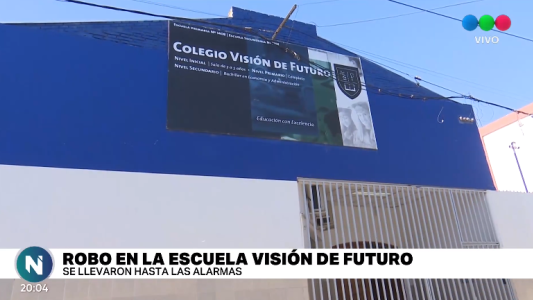 Robaron en el Colegio Visión de Futuro: "no nos dan respiro"