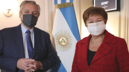 Georgieva sobre su encuentro con Alberto: "Fue una buena reunión"