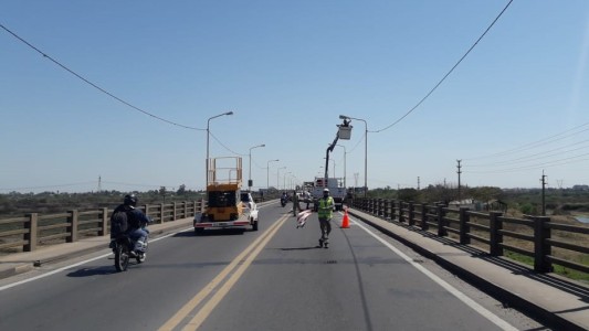 Puente Carretero: Desde esta noche y hasta el jueves se hará el reemplazo de luces led