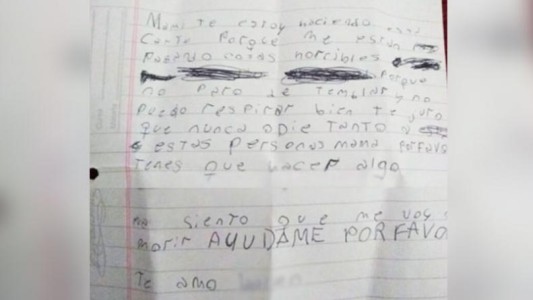 Tiene 12 años, sufre acoso escolar y pidió ayuda con una carta: "Siento que me voy a morir"