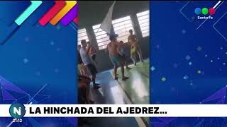 Así se alienta en un torneo de ajedrez