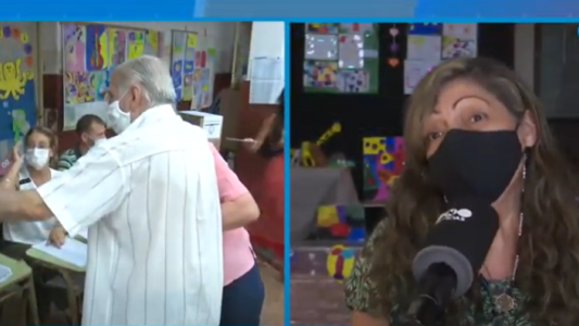 Así fue el cierre de la votación en la Escuela Velez Sarsfield