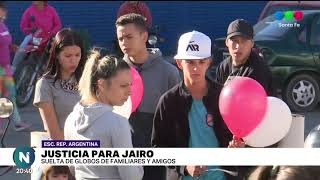 Se realizó una suelta de globos para pedir justicia por Jairo Acosta