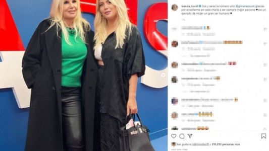 De Wanda a Susana: "Gracias por enseñarme en cada charla a ser siempre mejor persona"