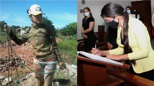 Una chica trabajó de albañil para pagar sus estudios y se recibió de abogada