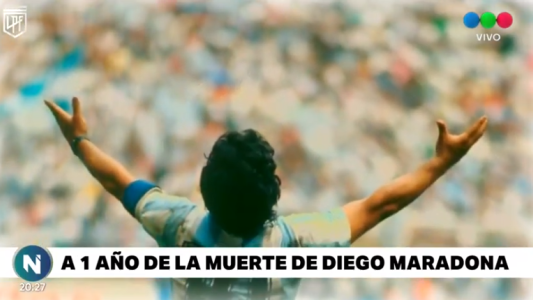 Video: Mirá el sentido homenaje de la Liga Profesional a un año de la muerte de Maradona