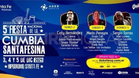 Este viernes comienza la Fiesta Nacional de la Cumbia Santafesina