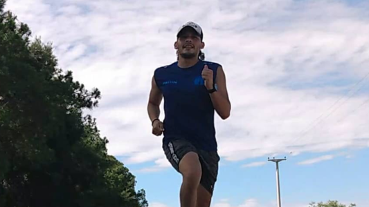 Un santotomesino se propuso correr 365 días consecutivos para concientizar