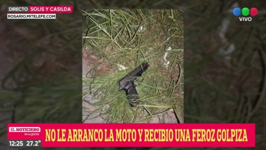 Rosario: robó, no le arrancó la moto para escapar y los vecinos lo lincharon