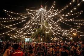 Miles de rosarinos pidieron "paz" en el encendido del árbol navideño